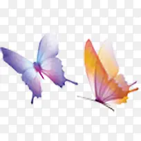 纷飞蝴蝶手绘创意-空若网 纷飞蝴蝶手绘创意-空若网
