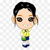 卡通大头女孩-空若网 卡通大头女孩-空若网