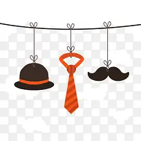 创意扁平化父亲节插画矢量素材-空若网 创意扁平化父亲节插画矢量素材-空若网