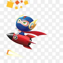 卡通 火箭 小人 卡通飞行员png素材-空若网 卡通 火箭 小人 卡通飞行员png素材-空若网