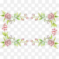 长方形花朵花环-空若网 长方形花朵花环-空若网