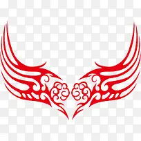 翅膀图腾 矢量图腾 个性图腾 -空若网 翅膀图腾 矢量图腾 个性图腾 -空若网