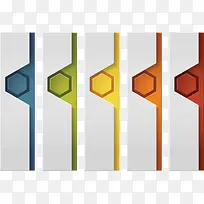 多彩简约蜂窝标签-空若网 多彩简约蜂窝标签-空若网