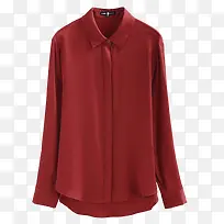 红色真丝打底衬衫女-空若网 红色真丝打底衬衫女-空若网