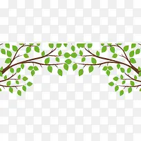 暖春绿色树枝-空若网 暖春绿色树枝-空若网