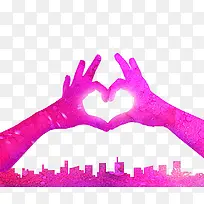 手组成的爱心-空若网 手组成的爱心-空若网