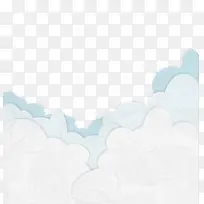 矢量质感云朵边框素材-空若网 矢量质感云朵边框素材-空若网