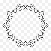 手绘黑色线条边框-空若网 手绘黑色线条边框-空若网