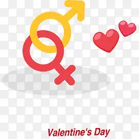 男女符号爱情装饰插图-空若网 男女符号爱情装饰插图-空若网