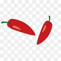 手绘红色辣椒免费下载-空若网 手绘红色辣椒免费下载-空若网