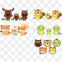 卡通小动物集合-空若网 卡通小动物集合-空若网