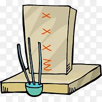 上坟png矢量元素-空若网 上坟png矢量元素-空若网