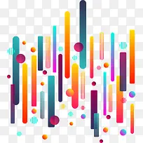 多彩条状漂浮素材-空若网 多彩条状漂浮素材-空若网