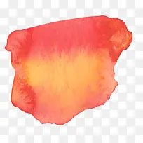 橘红色水彩效果-空若网 橘红色水彩效果-空若网
