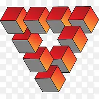 三角形立体几何图案-空若网 三角形立体几何图案-空若网