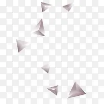 灰色简约三角形漂浮素材-空若网 灰色简约三角形漂浮素材-空若网