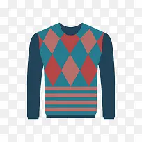 彩色扁平化毛衣元素-空若网 彩色扁平化毛衣元素-空若网