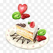 免抠卡通手绘草莓蛋糕食物-空若网 免抠卡通手绘草莓蛋糕食物-空若网