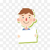 矢量卡通简洁扁平化男孩手举展示-空若网 矢量卡通简洁扁平化男孩手举展示-空若网