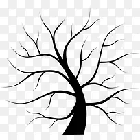 手绘大树-空若网 手绘大树-空若网