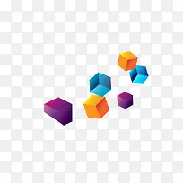 彩色的正方体-空若网 彩色的正方体-空若网