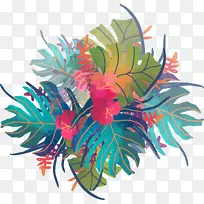 热带水彩画.水彩热带植物-空若网 热带水彩画.水彩热带植物-空若网