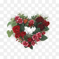 爱心花环免抠素材-空若网 爱心花环免抠素材-空若网