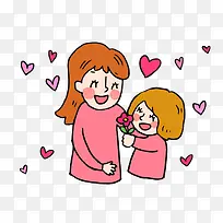 可爱母亲节卡片矢量-空若网 可爱母亲节卡片矢量-空若网