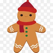 红帽子圣诞节姜饼人-空若网 红帽子圣诞节姜饼人-空若网