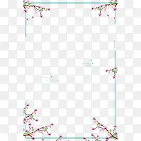 简约大气节气花枝边框海报背景设-空若网 简约大气节气花枝边框海报背景设-空若网