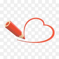 铅笔红心-空若网 铅笔红心-空若网