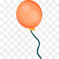 橙色卡通气球装饰图案-空若网 橙色卡通气球装饰图案-空若网