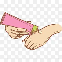 手绘风秋季护手霜-空若网 手绘风秋季护手霜-空若网