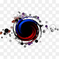 创意水彩旋转圆圈-空若网 创意水彩旋转圆圈-空若网