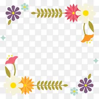 矢量创意花朵边框-空若网 矢量创意花朵边框-空若网