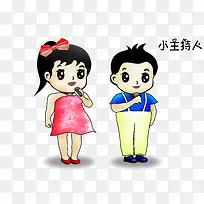小小主持人少儿主持插画-空若网 小小主持人少儿主持插画-空若网