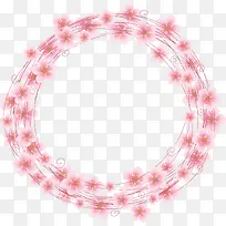 一个粉色樱花边框-空若网 一个粉色樱花边框-空若网