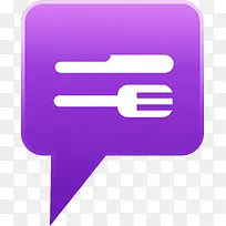 紫色餐厅定位标志图-空若网 紫色餐厅定位标志图-空若网