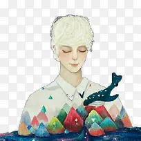 人物插画图案-空若网 人物插画图案-空若网