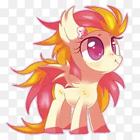 矢量火焰小马-空若网 矢量火焰小马-空若网