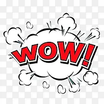 WOW气团惊叹标贴-空若网 WOW气团惊叹标贴-空若网
