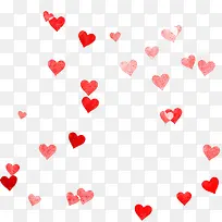 漫天飘落的红色爱心-空若网 漫天飘落的红色爱心-空若网