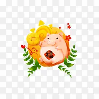 2019可爱福气猪素材-空若网 2019可爱福气猪素材-空若网