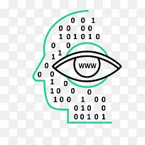 矢量卡通扁平化图标人物眼睛数字-空若网 矢量卡通扁平化图标人物眼睛数字-空若网