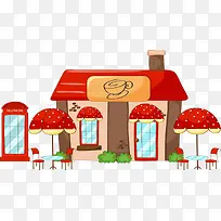 卡通咖啡厅素材-空若网 卡通咖啡厅素材-空若网