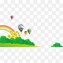 扁平化草地树林-空若网 扁平化草地树林-空若网