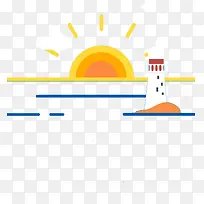 扁平化日出-空若网 扁平化日出-空若网