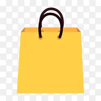 扁平化黄色手提袋-空若网 扁平化黄色手提袋-空若网