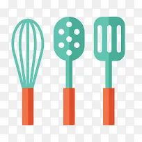 卡通扁平化厨具设计-空若网 卡通扁平化厨具设计-空若网