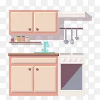 灰色创意厨房元素-空若网 灰色创意厨房元素-空若网